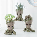 The Avengers Action Figures Guardians Galaxy Flower pot Baby Flowers pot Grooting Toy Figures Garden Flower Planter Pot For Kids