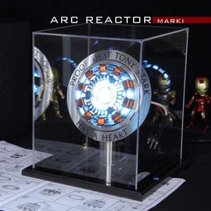 Iron Man Arc Reactor Remote Light Arc MK1 Iron Man DIY Parts Model Assembled Core With Stand (With English manual)