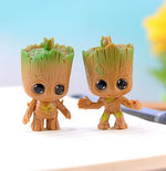 4pcs/set Marvel Tiny Cute Baby Tree Model Figure