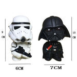 Car Decoration 1PCS Mini Black Darth Vader White Stormtrooper Doll Star Wars Action Figure