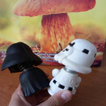 Car Decoration 1PCS Mini Black Darth Vader White Stormtrooper Doll Star Wars Action Figure