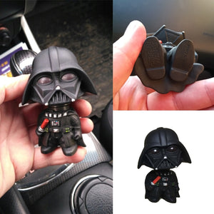 Car Decoration 1PCS Mini Black Darth Vader White Stormtrooper Doll Star Wars Action Figure