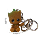 Strongwell Baby Groot Keys Chain Tree Man Model Marvel Guardians Groot