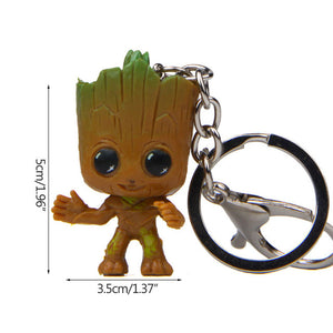 Strongwell Baby Groot Keys Chain Tree Man Model Marvel Guardians Groot