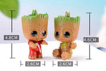 4pcs/set Marvel Tiny Cute Baby Tree Model Figure